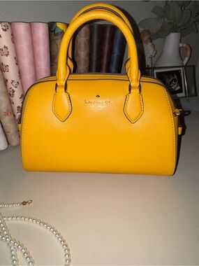 kate spade orange  Saffiano Mini Satchel